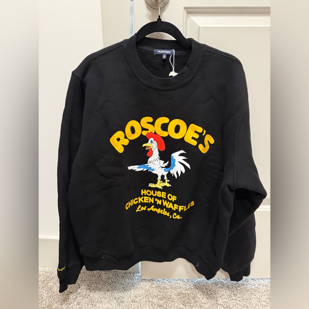 Mad Happy Large Roscoes Black Sweatshirt. 💕⚡️